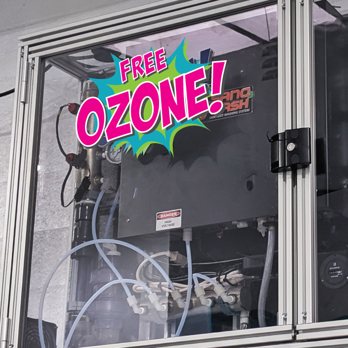 Free Ozone - Washers at Coast Laundry